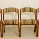 Paire de  chaises gondole Baumann année 60 restaurées.