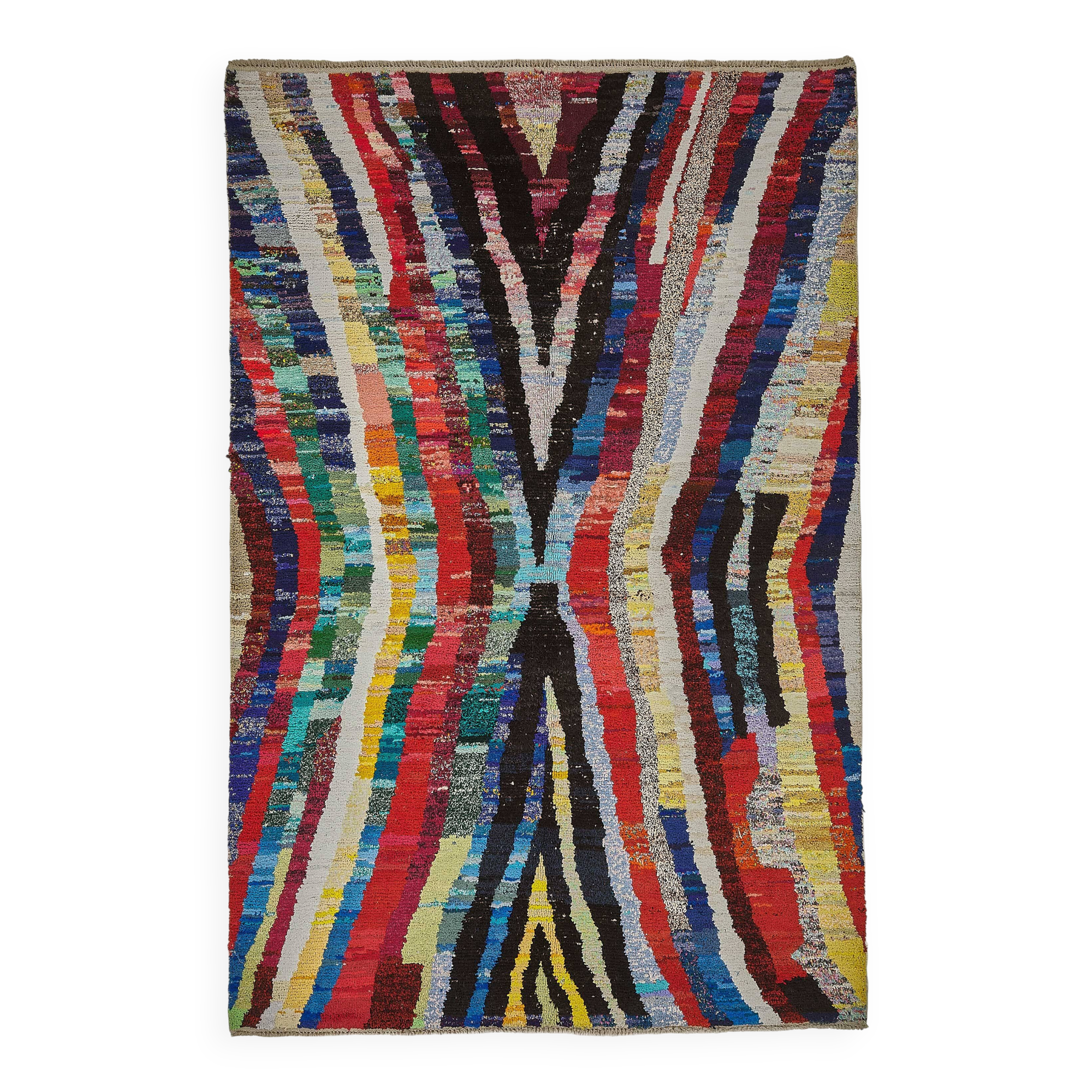 Handwoven Turkish Recycled Boho Rug 210 cm x 315 cm