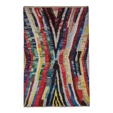 Tapis boho recyclé turc fait main 210 cm x 315 cm