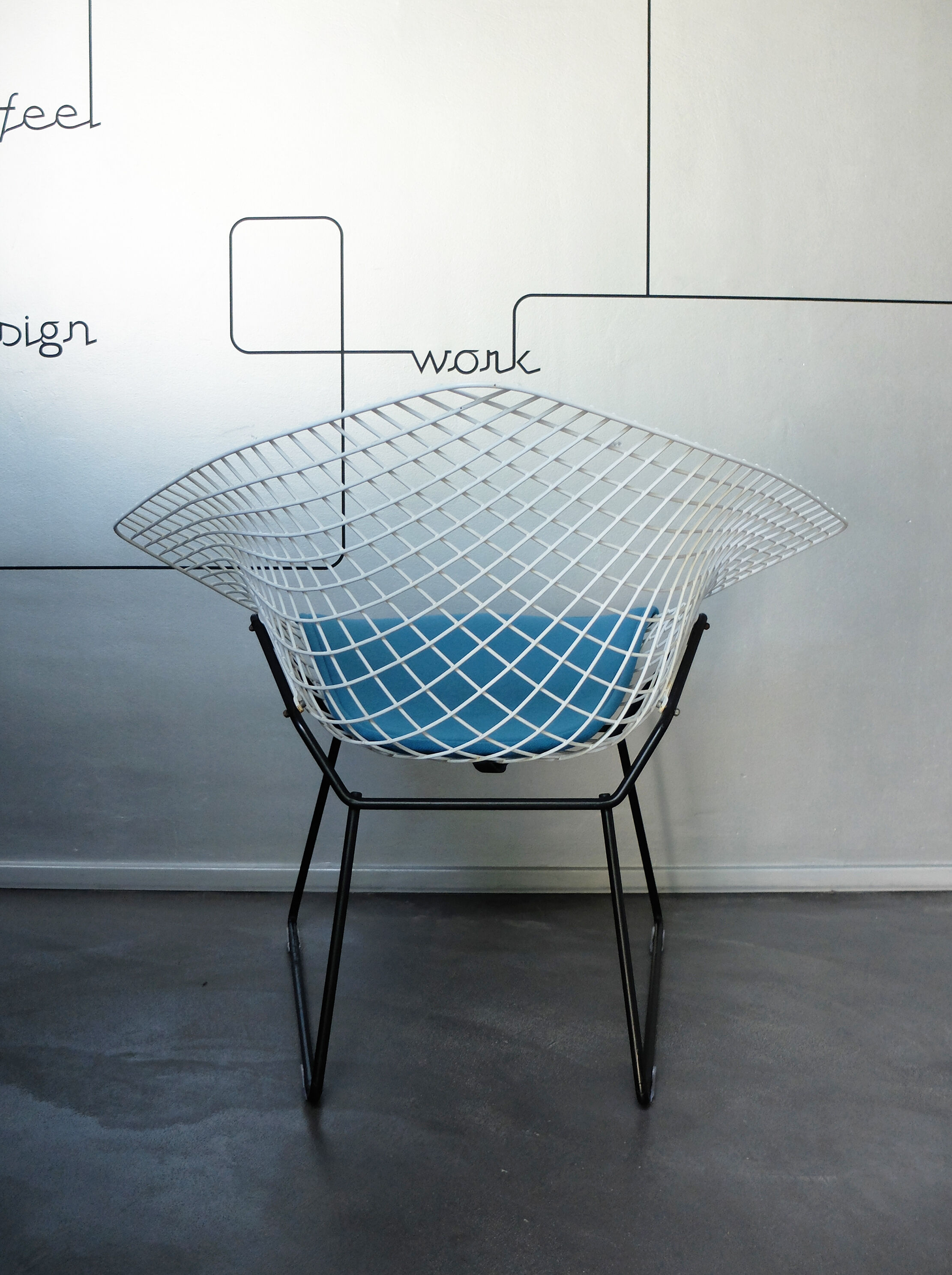 Fauteuil Diamond chair 421 par Harry Bertoia pour Knoll