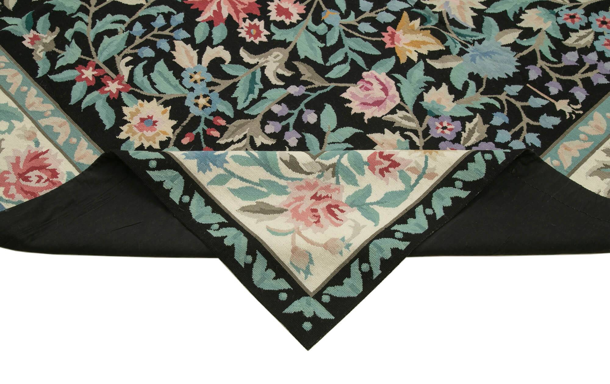 Handmade Vintage Flatweave Needlepoint Kilim 237 cm x 303 cm