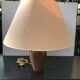 Former schuytener ceramics robert lamp - vintage cream lampshade