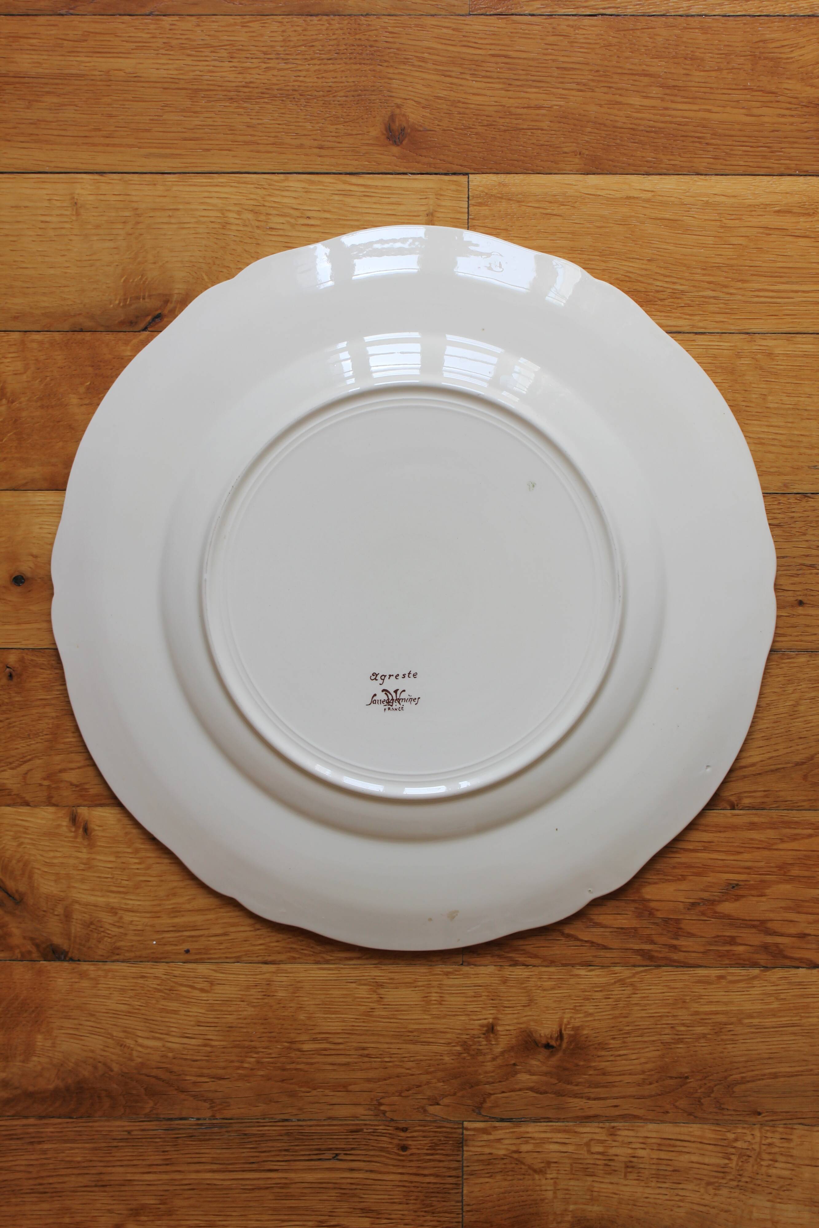 Round earthenware dish "Agreste" Sarreguemines