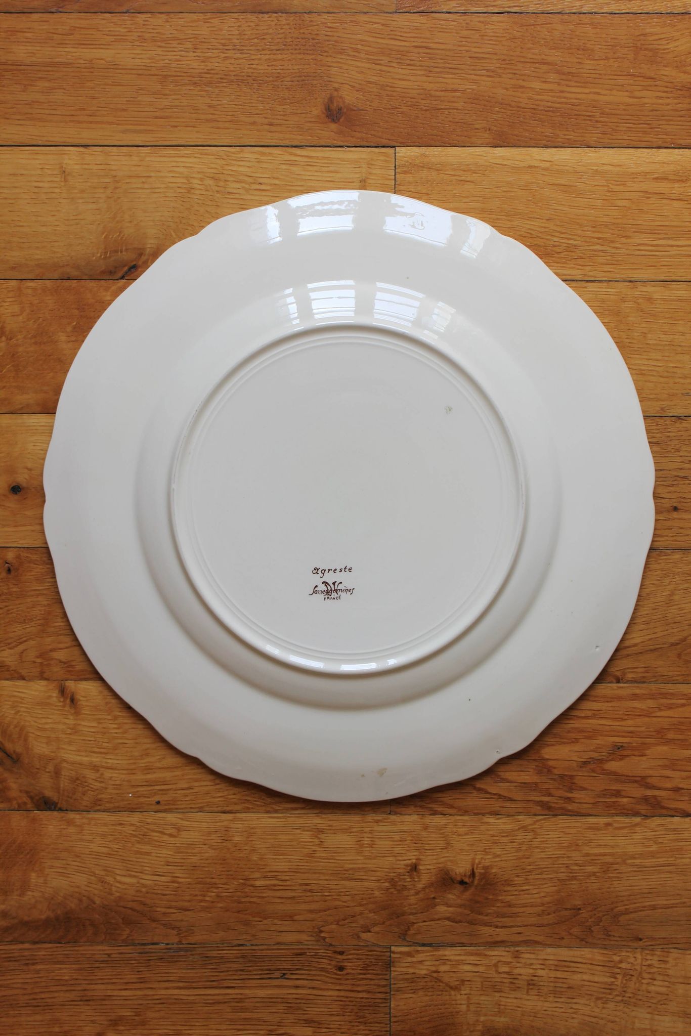 Round earthenware dish "Agreste" Sarreguemines