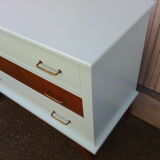 Vintage chest of drawers compass feet 1950