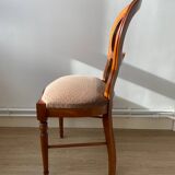 Louis Philippe Round chair with upholstered seat - Ventoux Collection