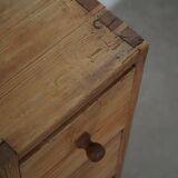 Danish apothecary cabinet in antique pine from the 19th century / Console, 1850–1880s