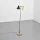 Double-arm adjustable reading floor lamp by J.J.M. Hoogervorst, Anvia, circa 1950.