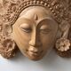 Masque balinais en bois sculpté milieu XXe