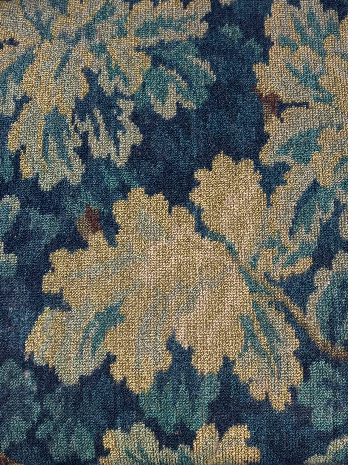 Regency armchair with plant tapestry