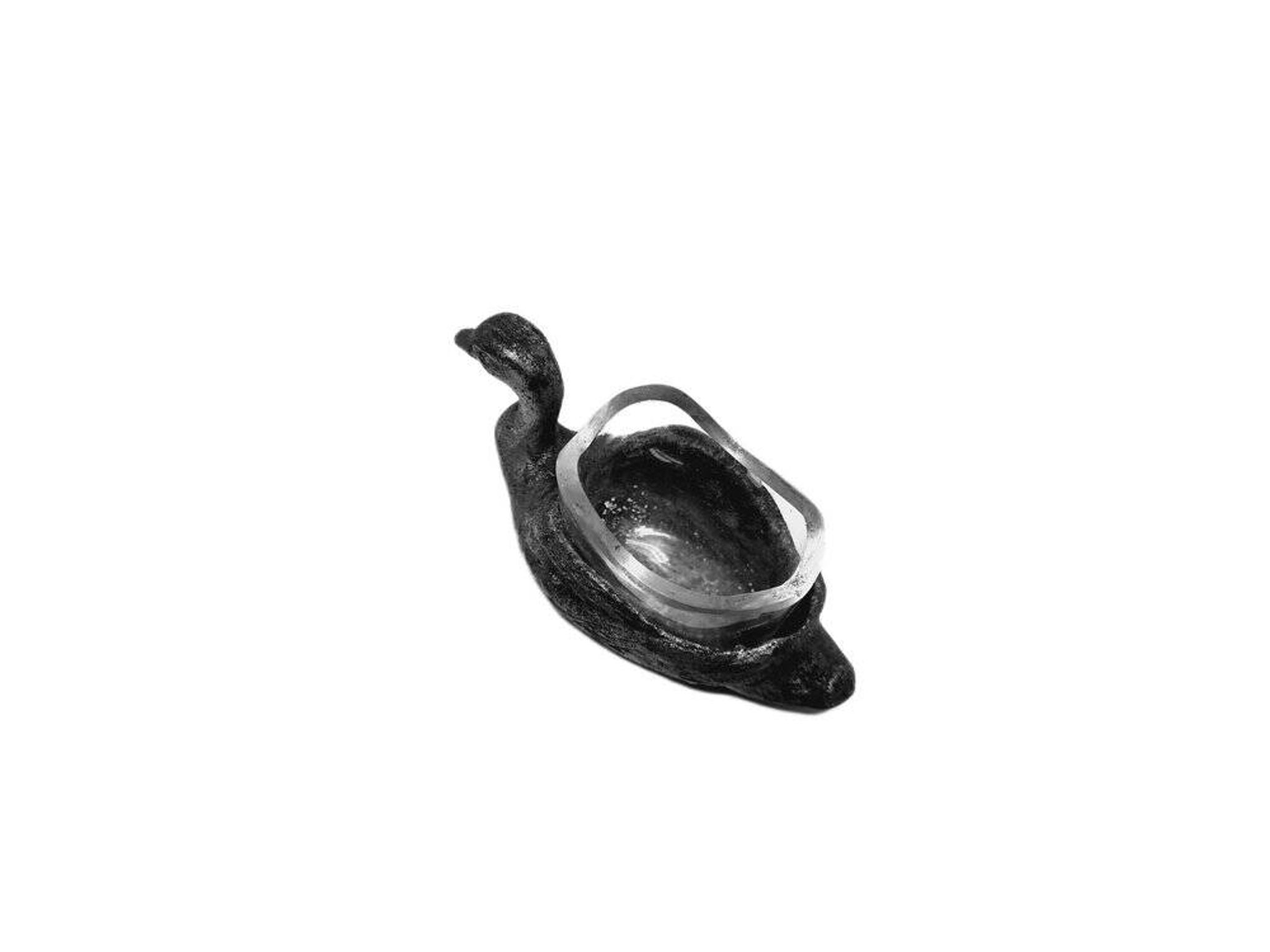 Biedermeier Polish salt holder from Norblin, 1890s