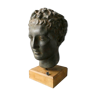 Bust, head of Hermes in plaster patina bronze
