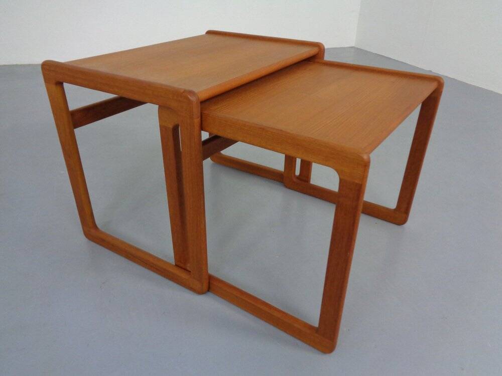 Danish Teak Nesting Tables from Korup Stolefabrik, 1960s, Set of 2