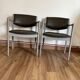 Paire de fauteuils gris style scandinave