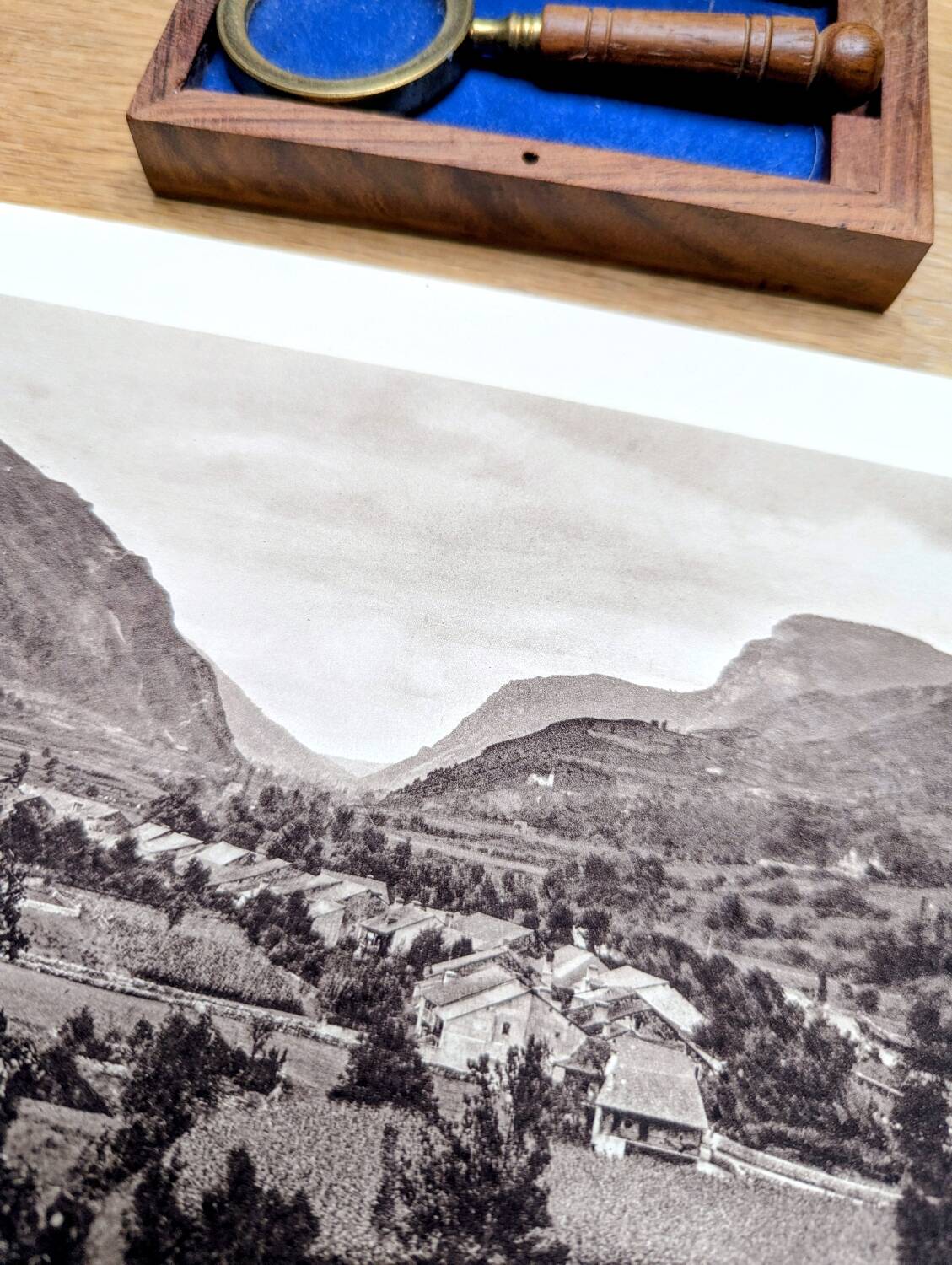 The Ossau Valley, Pyrénées-Atlantiques, photographic plate printed in 1937