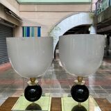 Paire de lampes Vetreria Vistosiannées 80