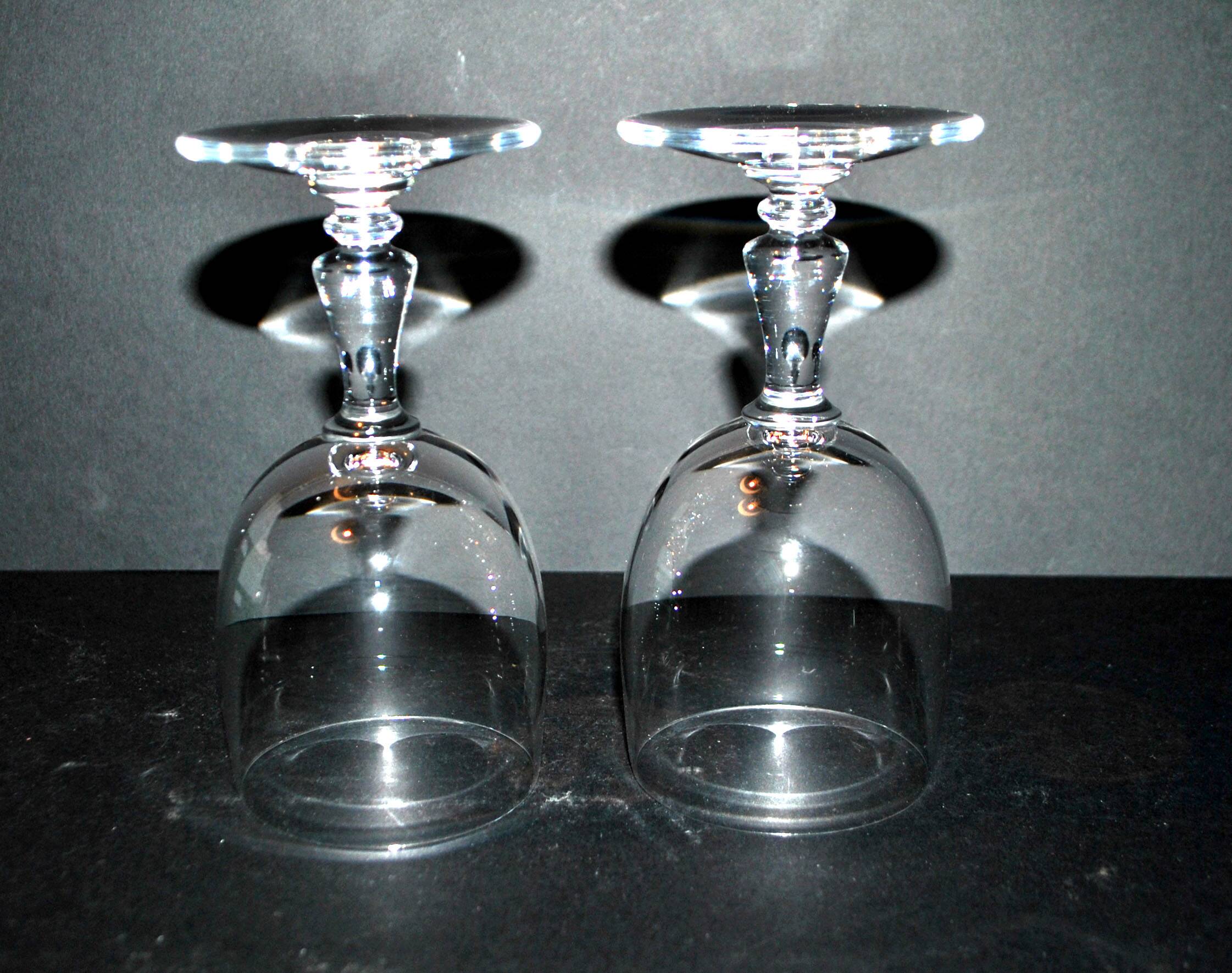 Set of 2 Uni crystal wine glasses from SAINT-LOUIS "2nd choice" H14cm