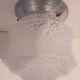 White clichy glass ceiling lamp