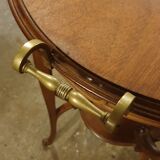 Art Nouveau tea table in solid accajou