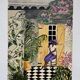 Native painting winter garden oil painting on canvas