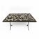 20th Century Italian Handmade Wrought Iron Coffee Table Frame Inlaid Marble