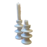 Pearly white candle holder Lot