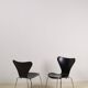 Pair of early 3107 "Syveren" Arne Jacobsen dining chairs, 1965