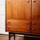 Scandinavian teak cabinet bar with integrated secretary, 1960s.