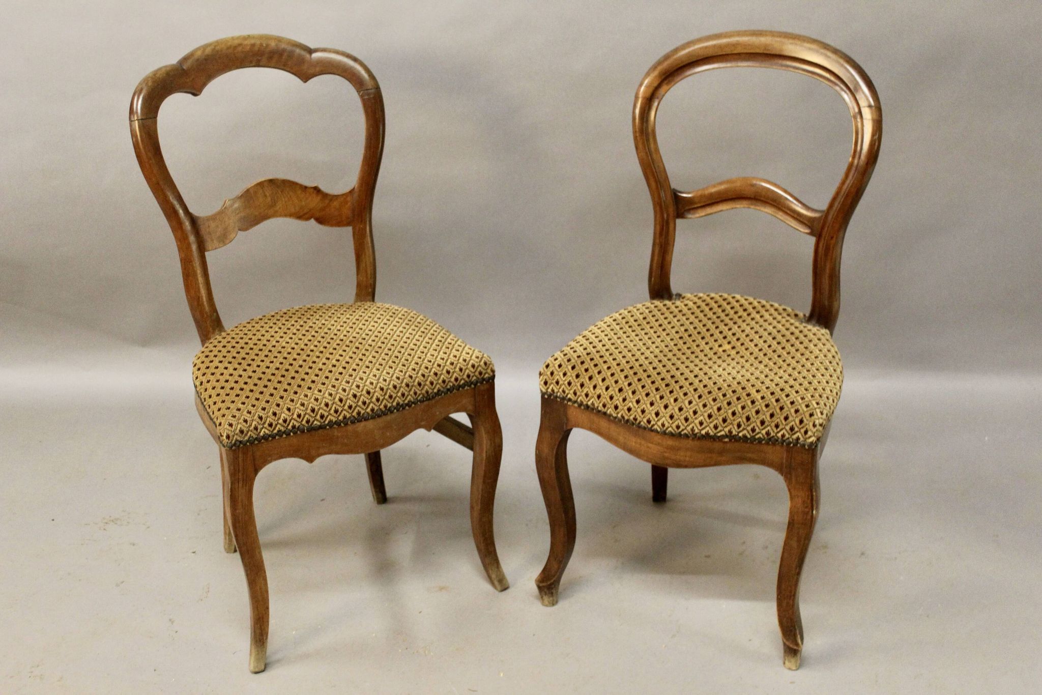 Set of two antique 19th century chairs