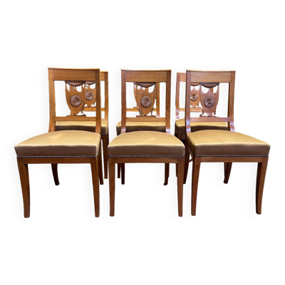 Suite de 6 chaises style Empire - Restauration