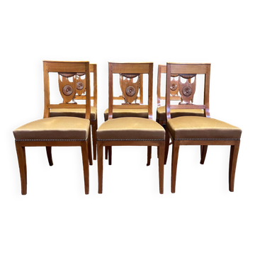 Suite de 6 chaises style Empire - Restauration