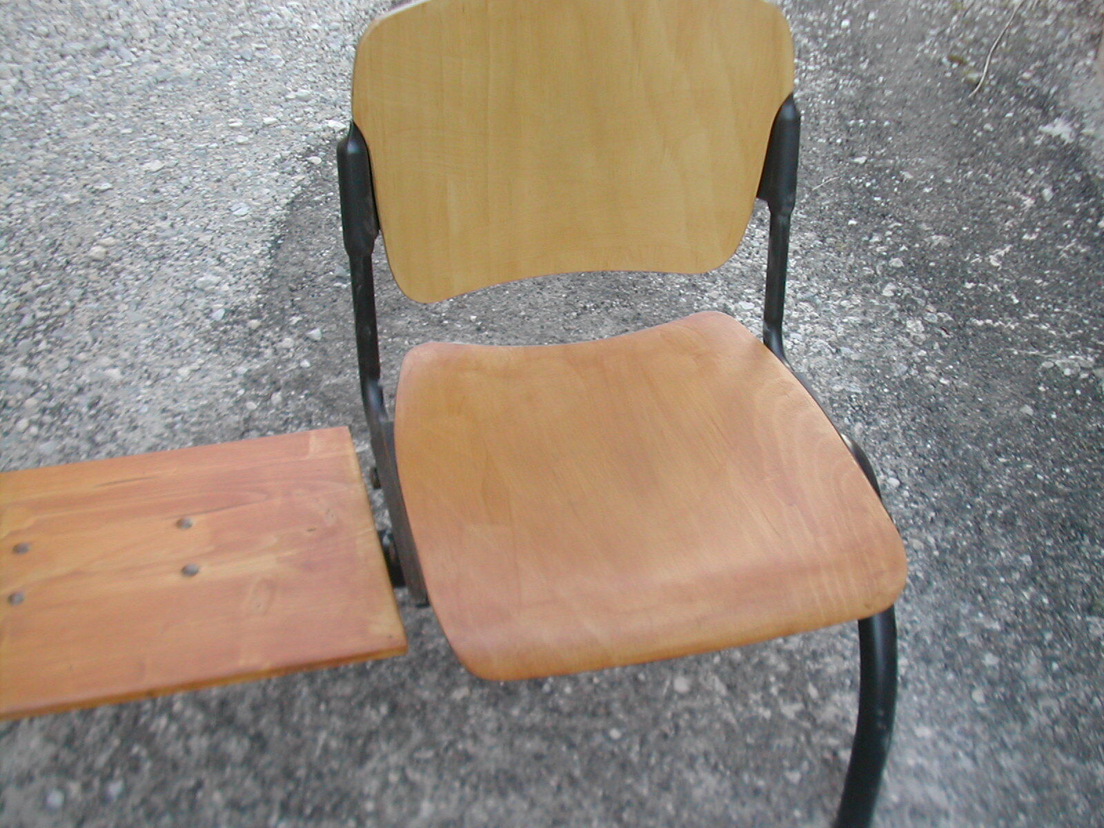 Old restored reception bench