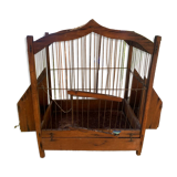 Cage à oiseaux ancienne en bois