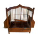 Cage à oiseaux ancienne en bois