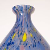 Blue and yellow murano vase