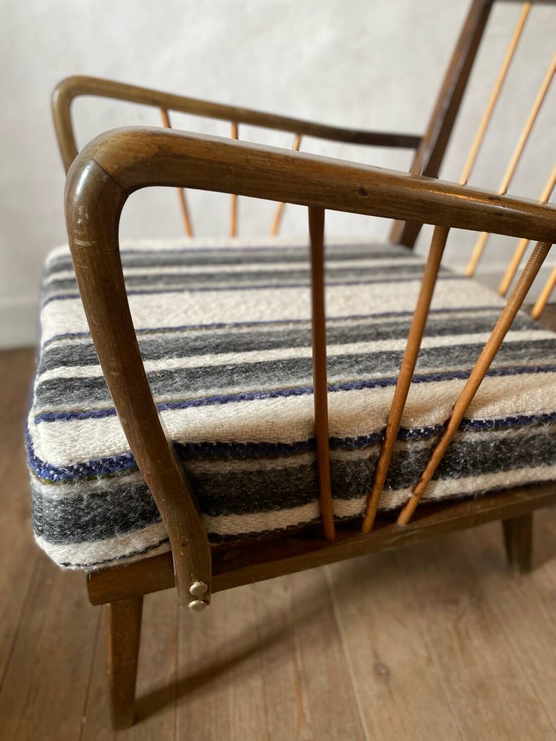 Restored vintage armchair