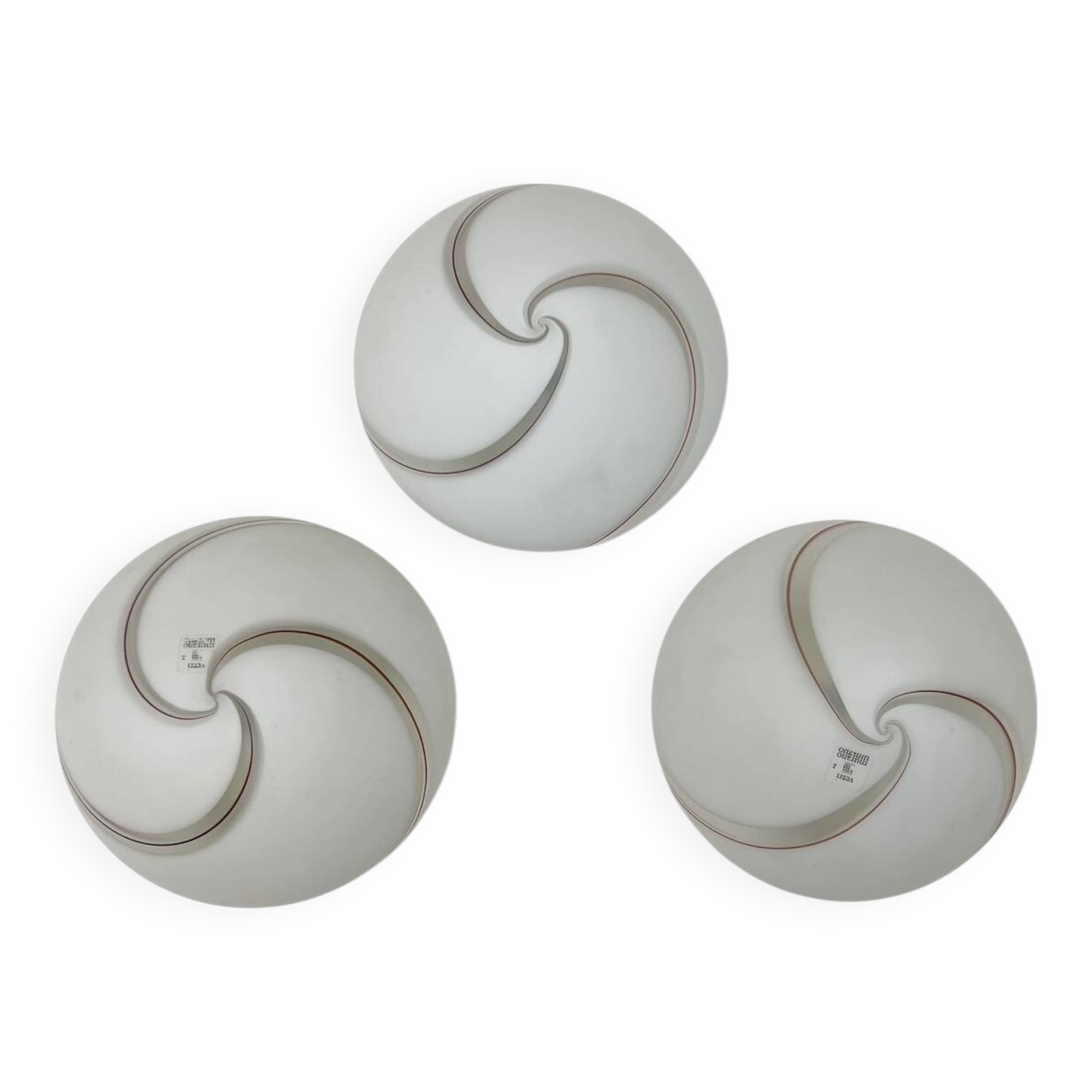 Murano glass ceiling or wall lamp by Vetri VM, 1960s