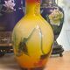Glass vase – Handmade – Decoration – Yellow orange gradient