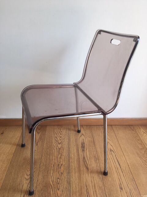 Set of 4 plexiglass chairs