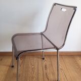 Serie 4 chaises plexis