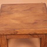Old small Burmese teak workshop bedside table / ideal in a harness to put 1 plant or e