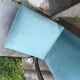 Pair of adjustable turquoise velvet and wood armchairs attributed to Jindřich Halabala, 1930s.