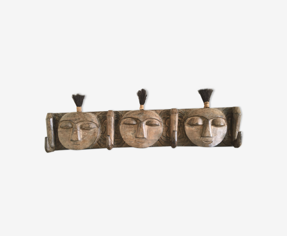 Porte vêtements en bois, travail Africain, 20ème