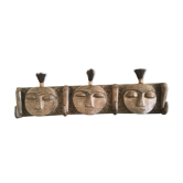 Wooden clothing rack, African work, 20th