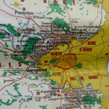 School poster N°49 Hatier 1969 Paris and suburbs