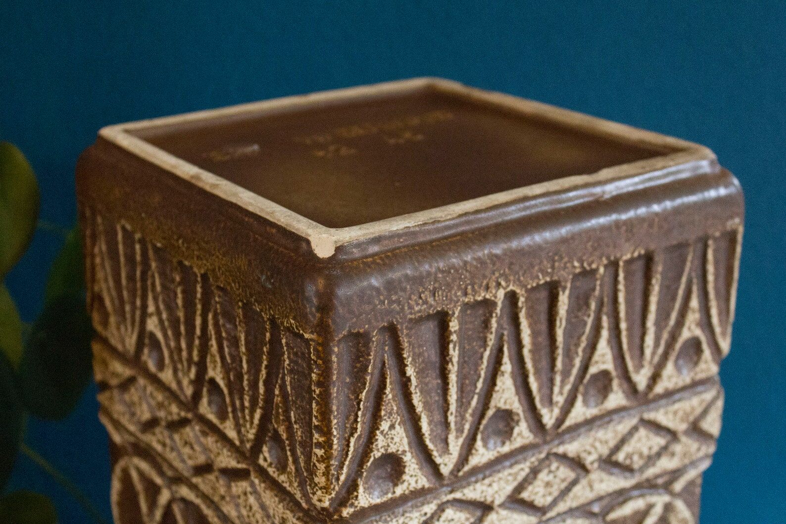 Grand vase de sol vintage fabriqué par bay  W.