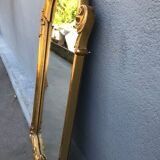 Rock mirror wood and gilded stucco circa 1950 33x78cm