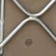 Set of 4 chairs in skaï and vintage chrome