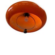 Vintage orange UFO chandelier / pendant light from the 70s