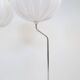 Pair of Bergboms marble and steel floor lamps from the mid-century, 1970s, Sweden.